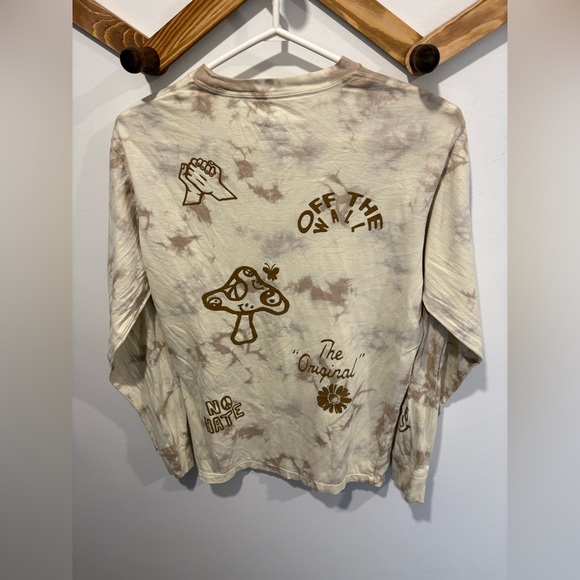 Vans Cream and Brown Tie-Dye Shirt - Picture 5 of 6